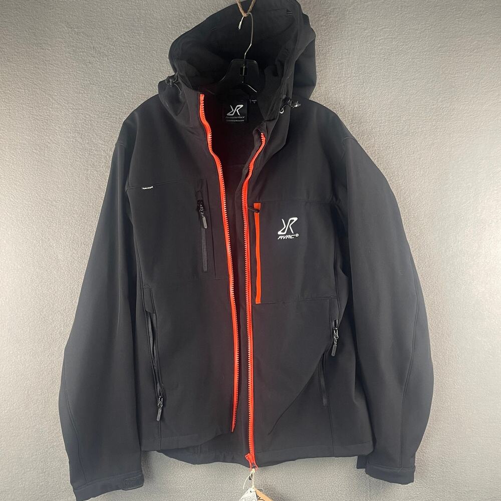 Revolution Race Hiball Hooded Jacket Hypershell Core Men’s Small Black / Orange